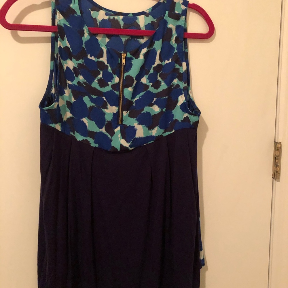Large Blue Sleeveless Blouse from Aqua - Picture 4 of 5